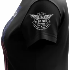 We The People Holsters Liberty Flag Women's Short Sleeve Shirt Black Outlet