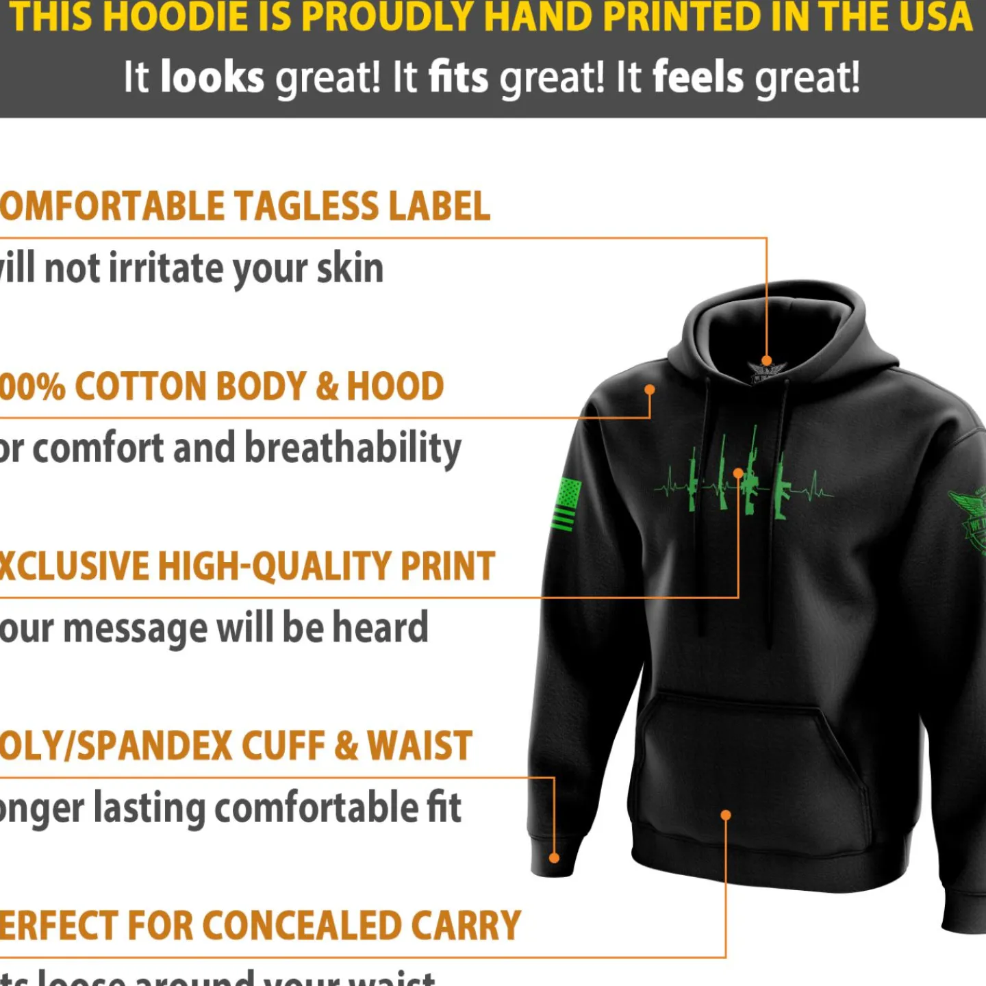 We The People Holsters Lifeline Hoodie Outlet