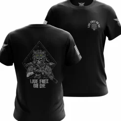 We The People Holsters Live Free or Die Short Sleeve Shirt Black New