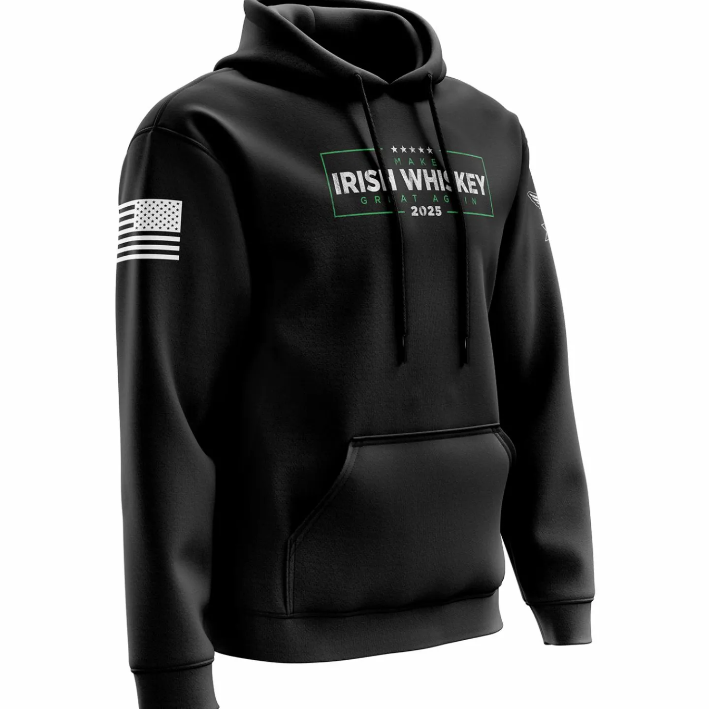 We The People Holsters Make Irish Whiskey Great Again Hoodie Black New