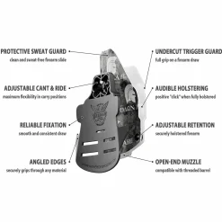 We The People Holsters Molon Labe Come and Take Them Kydex OWB Paddle holster Custom Designed Paddle Hot