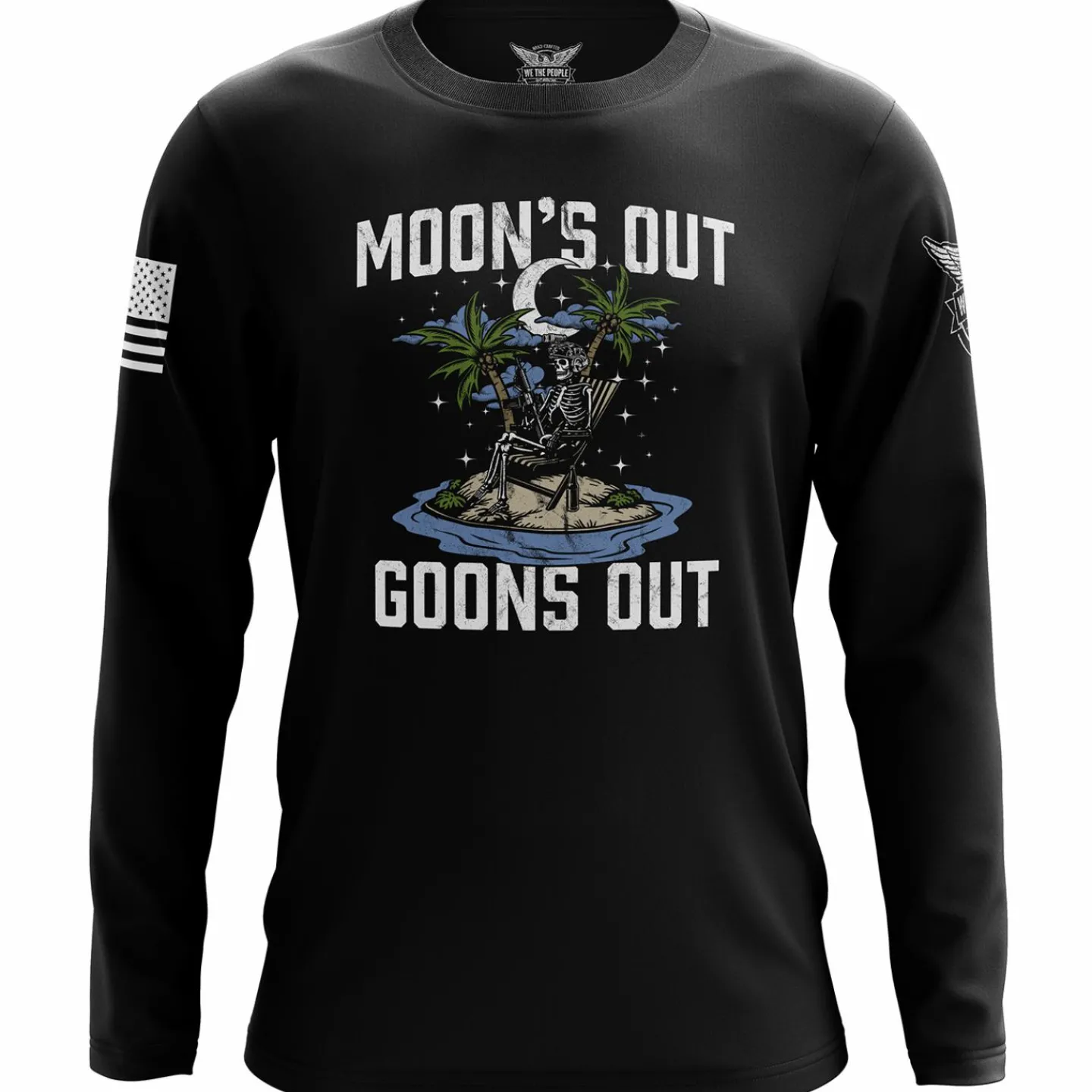 We The People Holsters Moon's Out Goons Out Long Sleeve Shirt Black Online