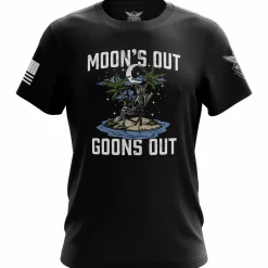 We The People Holsters Moon's Out Goons Out Short Sleeve Shirt Black Hot