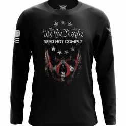 We The People Holsters Need Not Comply Long Sleeve Shirt Black Clearance