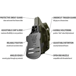 We The People Holsters Olive Drab Custom Printed Holster - OWB Kydex Holster Discount