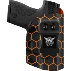 We The People Holsters Orange Honeycomb Custom Printed Holster - IWB Kydex Holster Outlet
