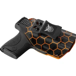 We The People Holsters Orange Honeycomb Custom Printed Holster - IWB Kydex Holster Outlet