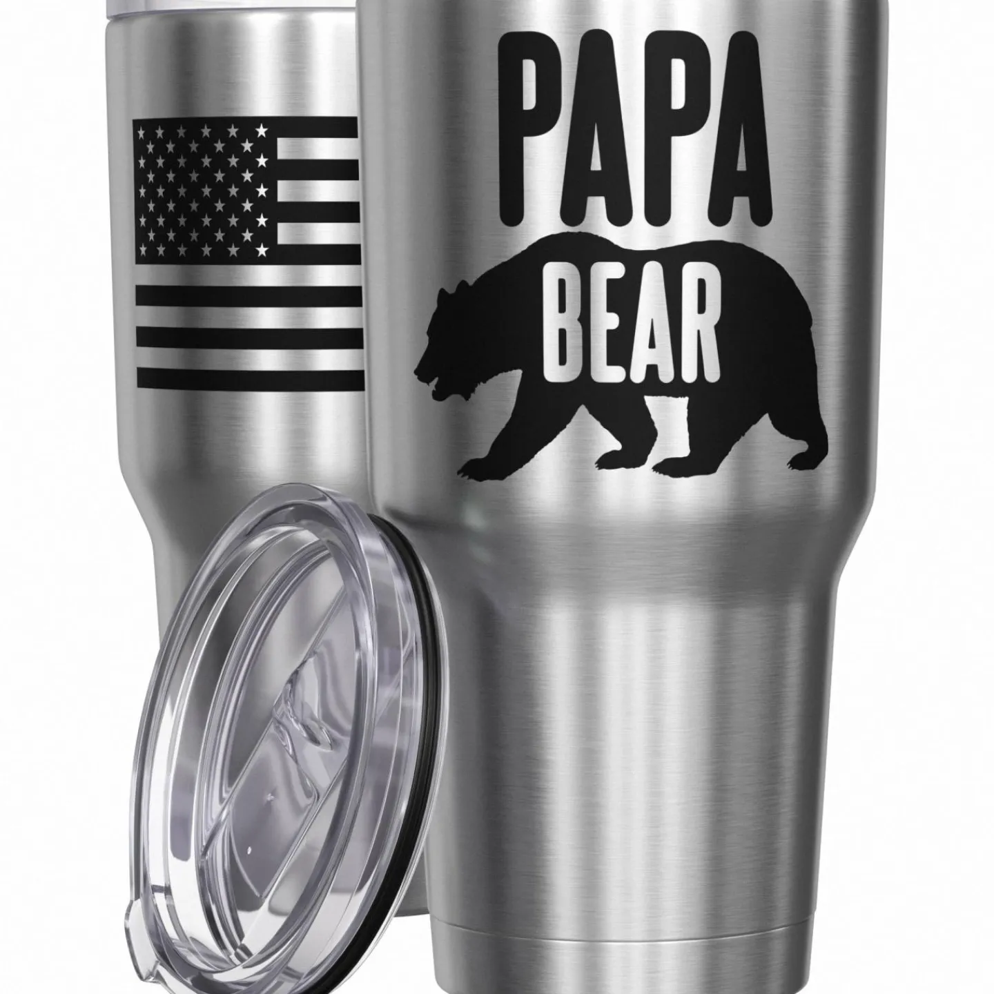 We The People Holsters Papa Bear Stainless Steel Tumbler New