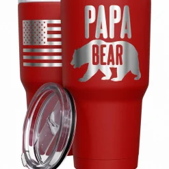 We The People Holsters Papa Bear Stainless Steel Tumbler New