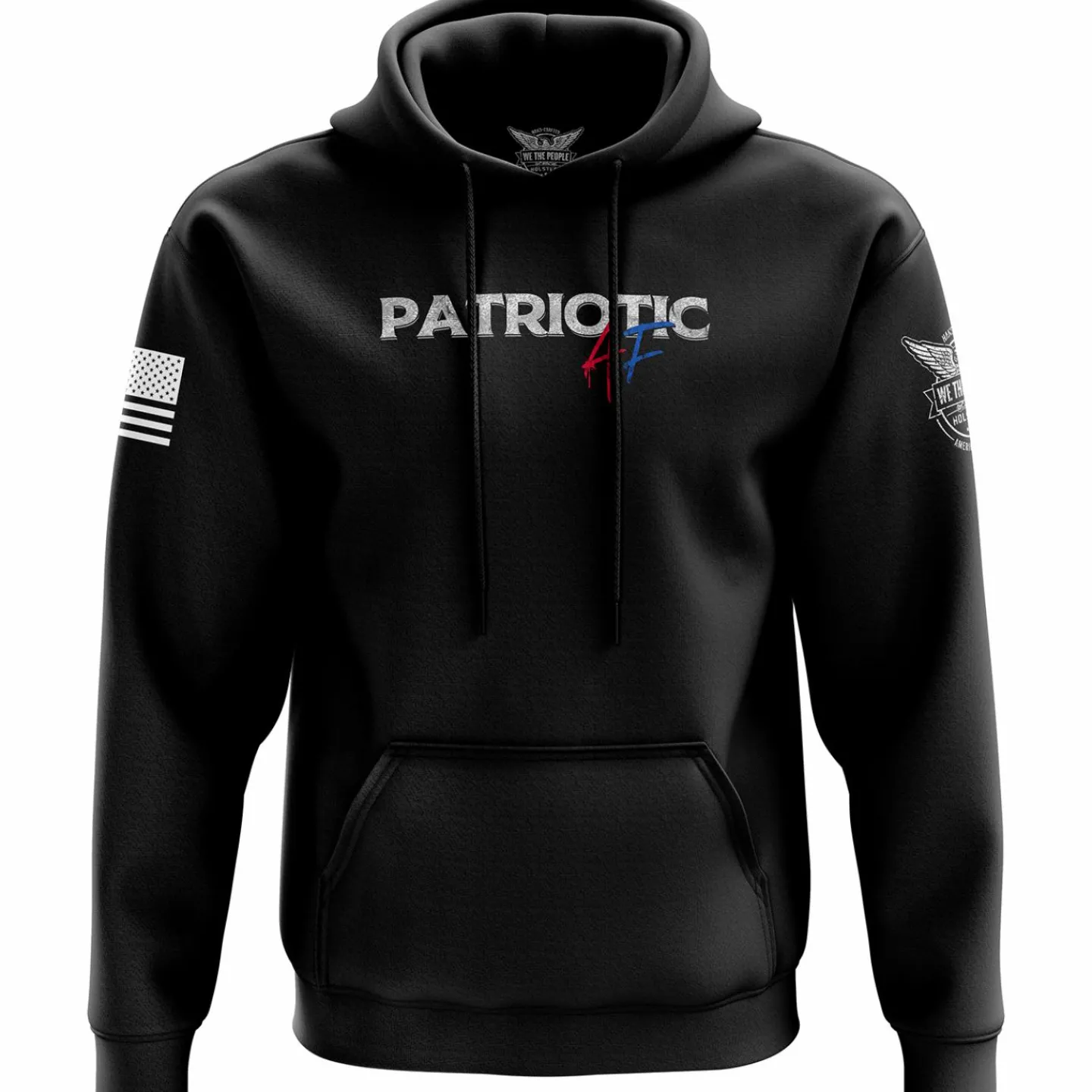 We The People Holsters Patriotic AF Hoodie Black