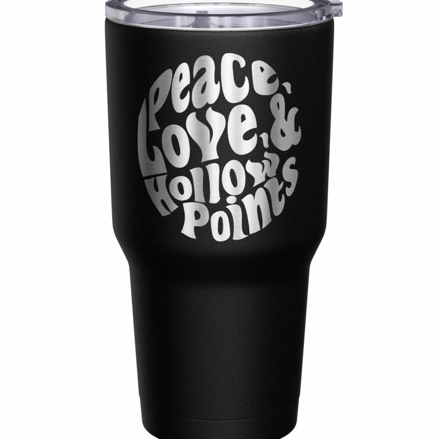We The People Holsters Peace, Love, & Hollow Points Stainless Steel Tumbler New