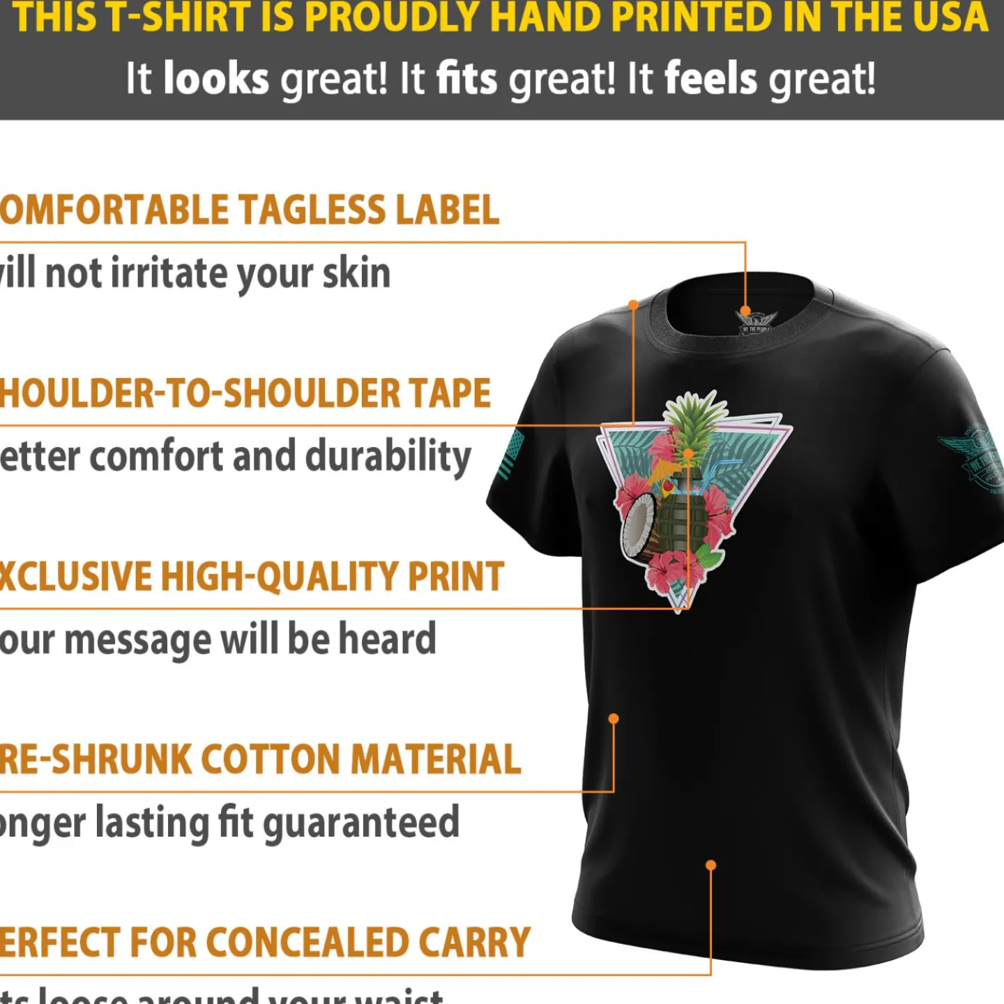 We The People Holsters Pina-Granada Short Sleeve Shirt Black Online