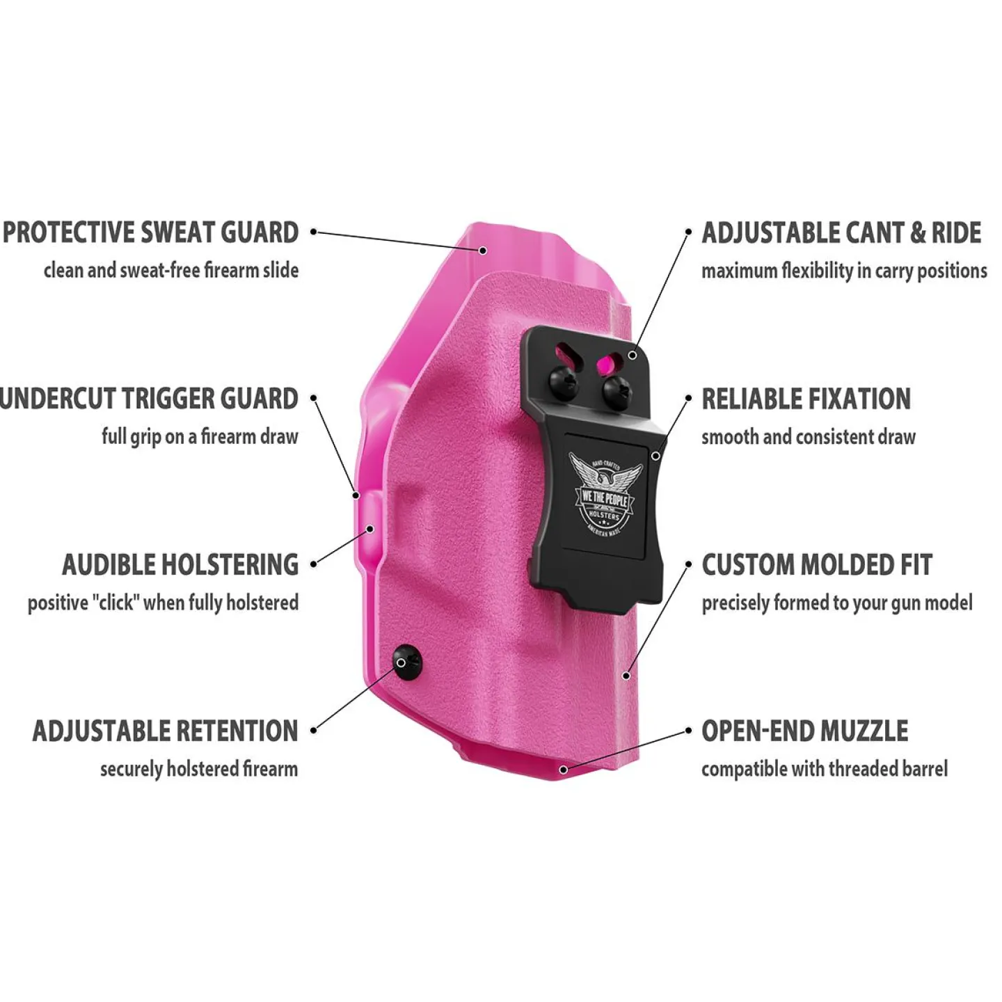 We The People Holsters Pink Custom Printed Holster - IWB Kydex Holster Clearance
