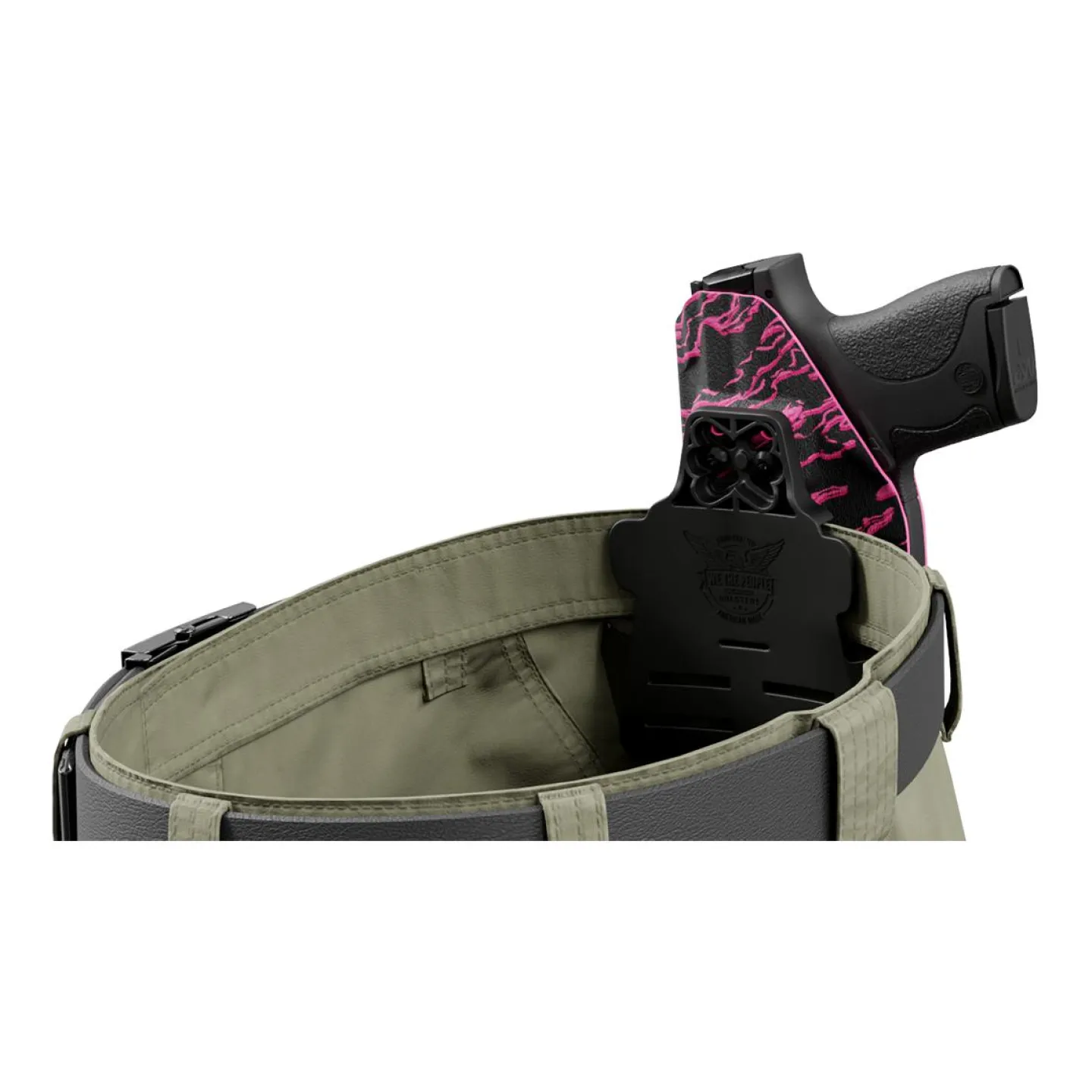 We The People Holsters Pink Tiger Camo Custom Printed Holster - OWB Kydex Holster
