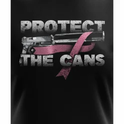 We The People Holsters Protect The Cans Women's Short Sleeve Shirt Black Discount