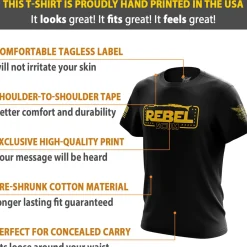 We The People Holsters Rebel Scum Short Sleeve Shirt Black Sale