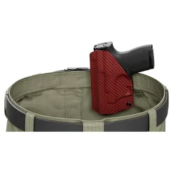 We The People Holsters Red Carbon Fiber Custom Kydex IWB Holster for Concealed Carry Clearance