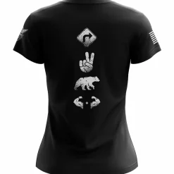 We The People Holsters Right 2 Bear Arms Women's Short Sleeve Shirt Black Discount