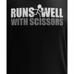 We The People Holsters Runs Well With Scissors Long Sleeve Shirt Black Hot