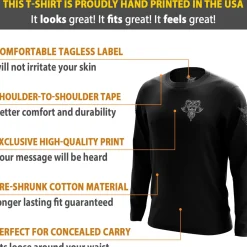 We The People Holsters See You in Valhalla Long Sleeve Shirt Black