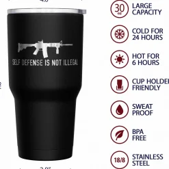 We The People Holsters Self-Defense Stainless Steel Tumbler Best