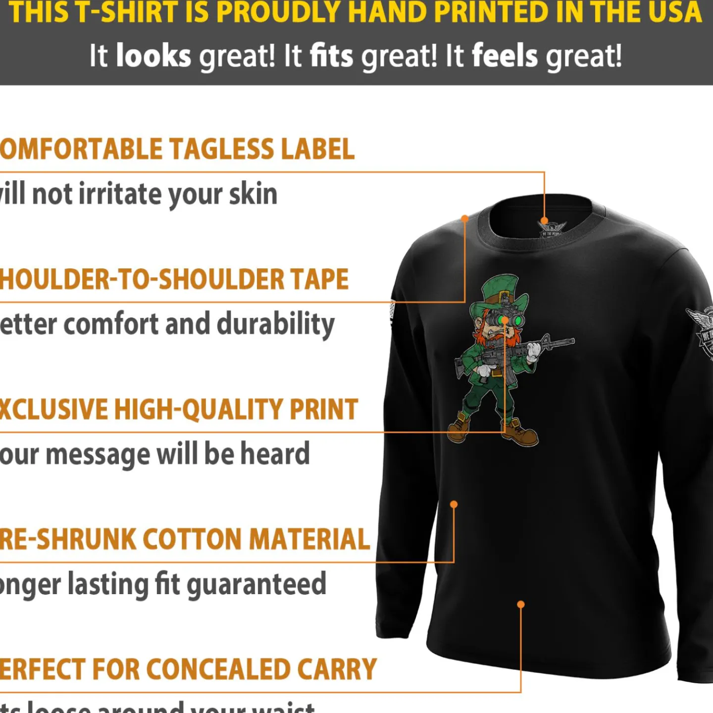 We The People Holsters SF Paddy Long Sleeve Shirt Black Hot