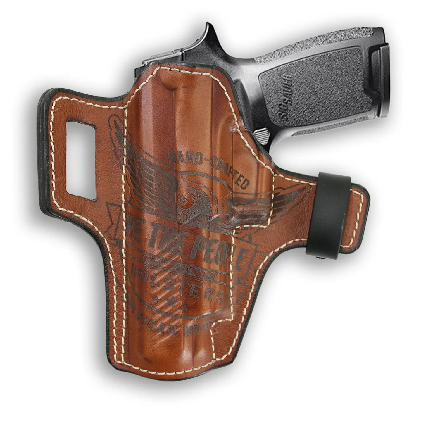 We The People Holsters Sig Sauer P320 Full Size Manual Safety Independence Leather OWB Holster Best