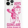 We The People Holsters Silly Boys, Guns are for Girls - Pink Text Case Hot