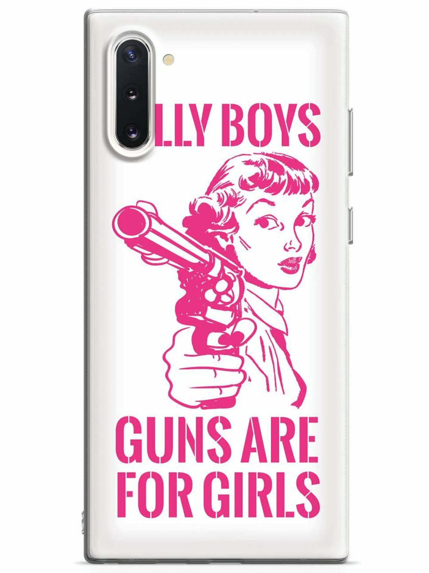 We The People Holsters Silly Boys, Guns are for Girls - Pink Text Case Hot