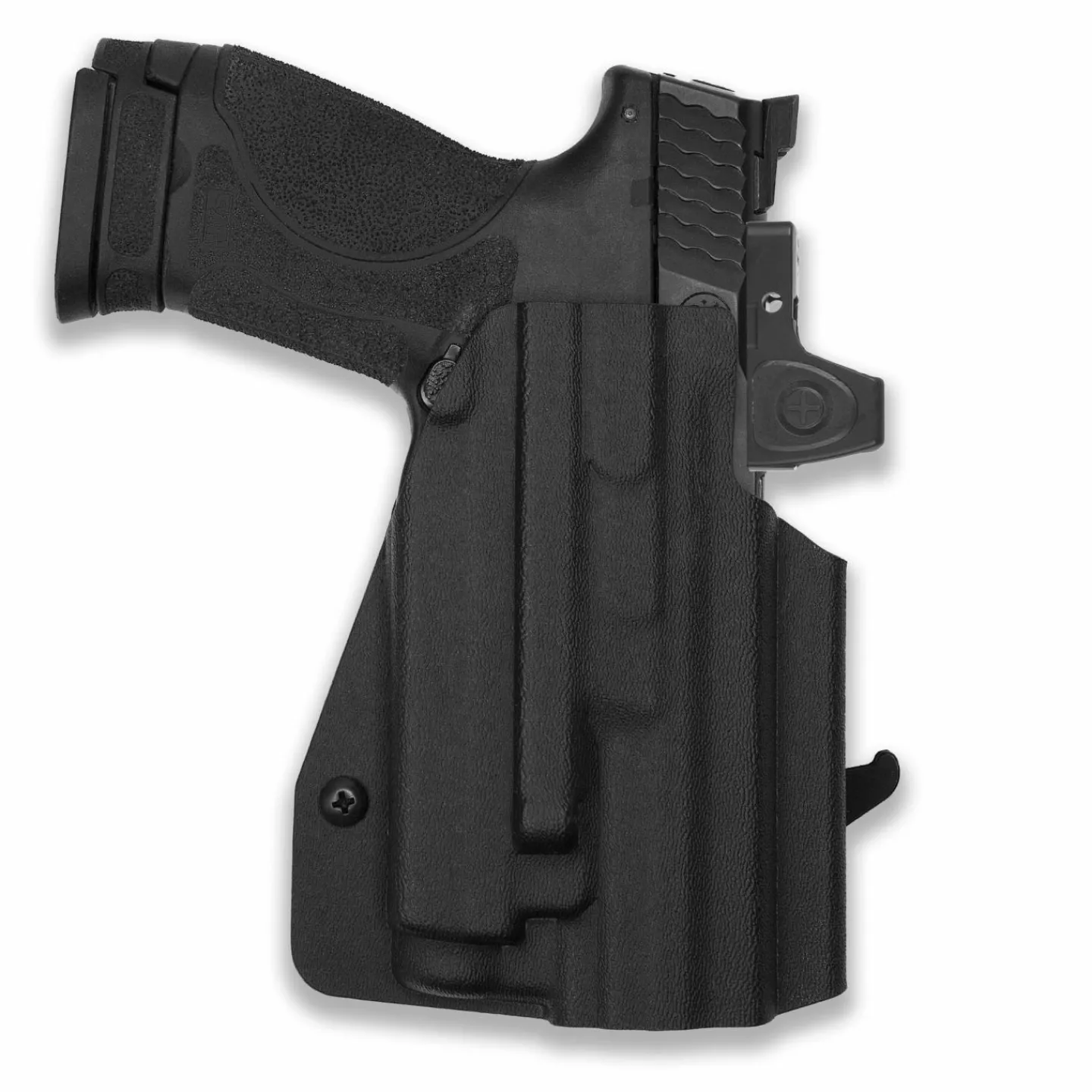 We The People Holsters Smith & Wesson M&P / M2.0 4"/4.25" Compact 9/40 Manual Safety with Olight Baldr S Light Red Dot Optic Cut OWB Holster Best