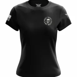 We The People Holsters Smoke Barrels Not Drugs Women's Short Sleeve Shirt Black Clearance