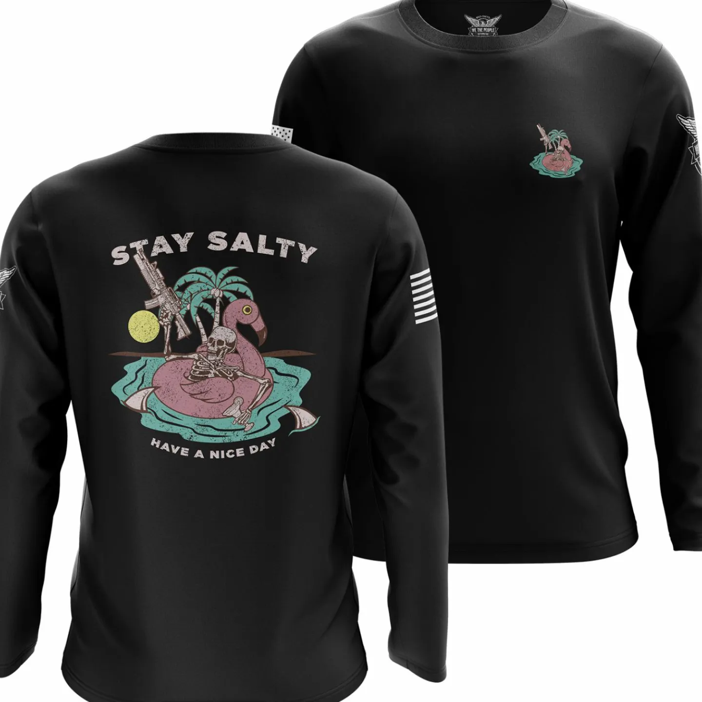 We The People Holsters Stay Salty Long Sleeve Shirt Black Best