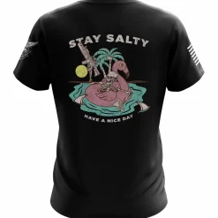 We The People Holsters Stay Salty Short Sleeve Shirt Black New