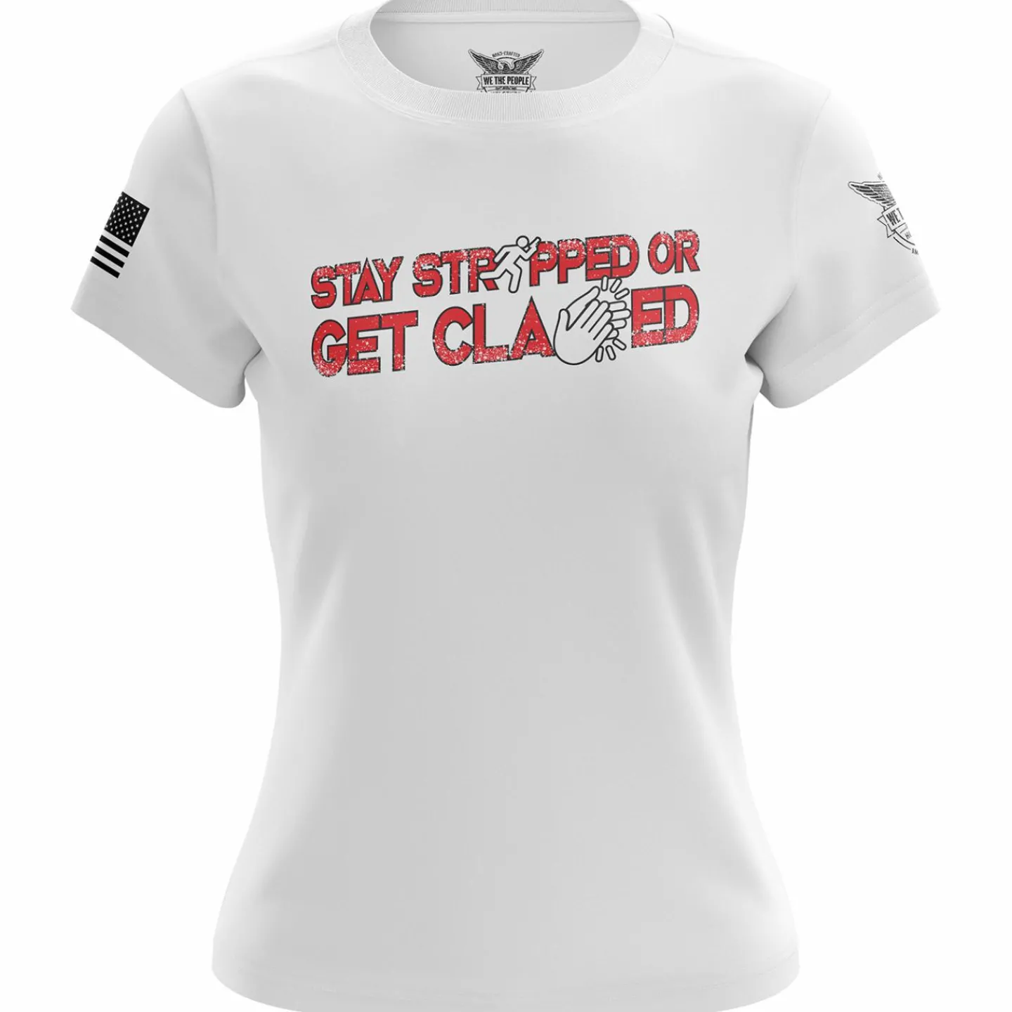 We The People Holsters Stay Strapped Women's Short Sleeve Shirt New