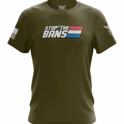 We The People Holsters Stop the Bans Short Sleeve Shirt Olive Clearance