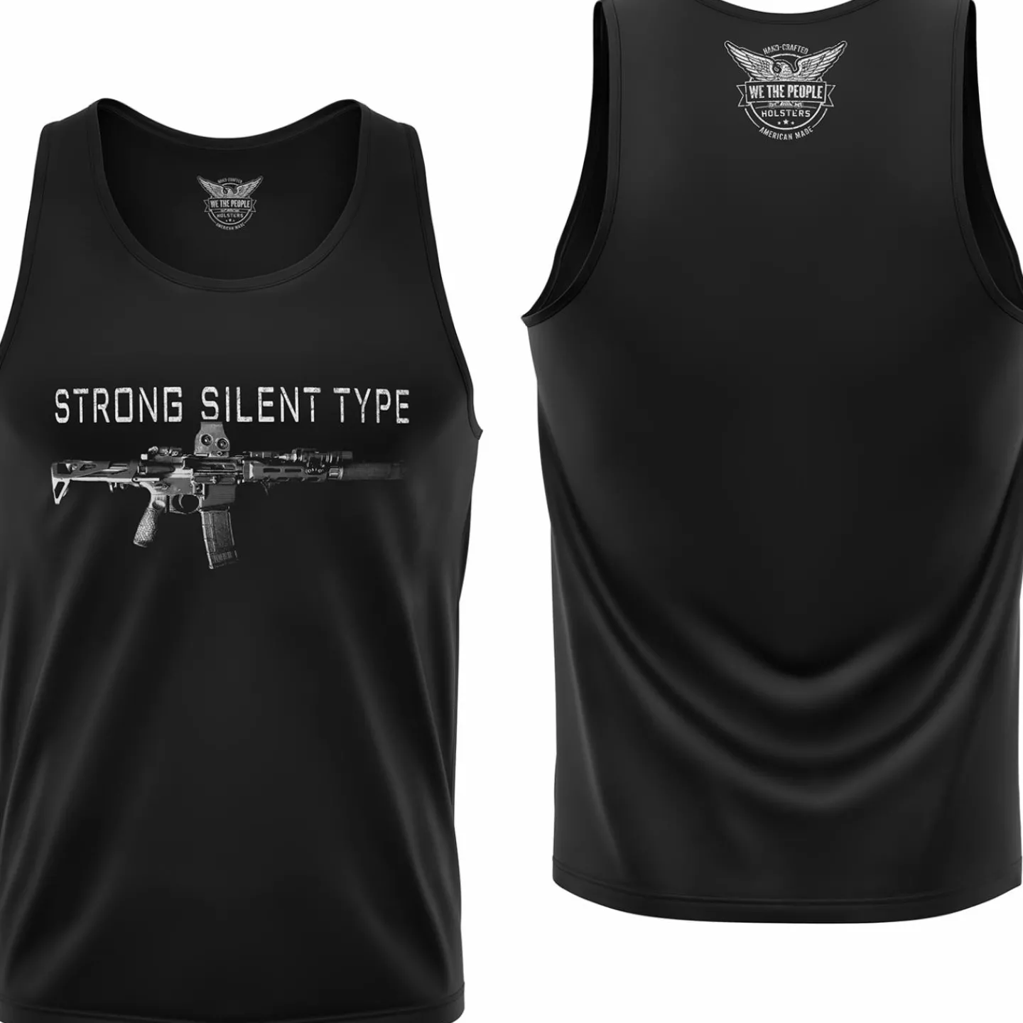 We The People Holsters Strong Silent Type Men's Tank Top Black Outlet