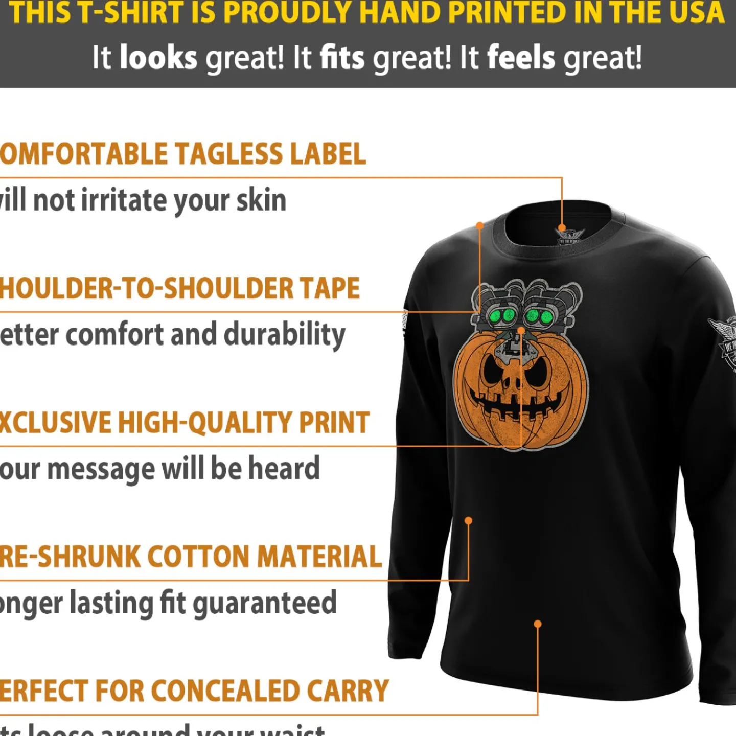 We The People Holsters Tactical Jack Long Sleeve Shirt Black Clearance