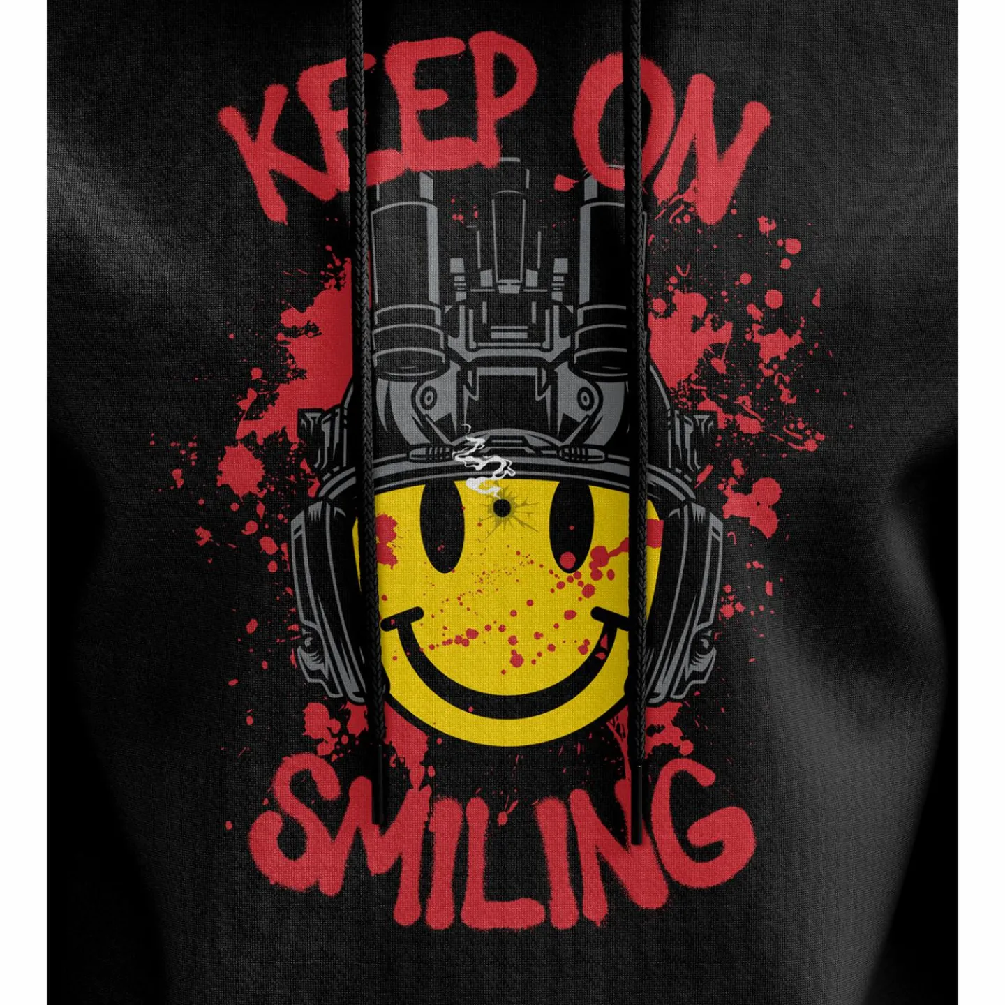 We The People Holsters Tactical Smiley Face Hoodie Black Hot