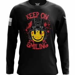 We The People Holsters Tactical Smiley Face Long Sleeve Shirt Black Best