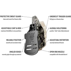 We The People Holsters Tan Spartan Camo Custom Printed Holster - OWB Kydex Holster New