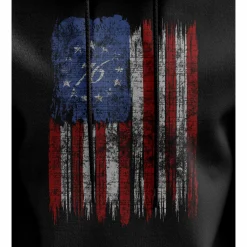 We The People Holsters Tattered '76 Flag Hoodie Black Outlet