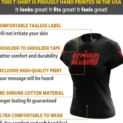 We The People Holsters The Second Women's Short Sleeve Shirt Black Hot