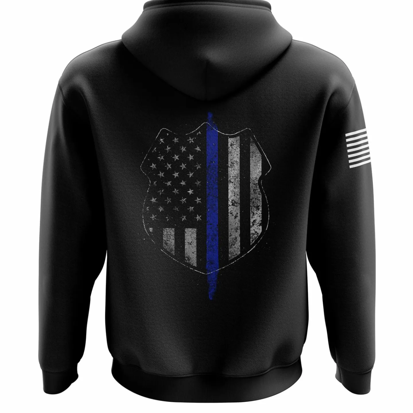 We The People Holsters Thin Blue Line Flag Zip Up Hoodie Black Best