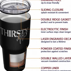 We The People Holsters Thirsty AF Stainless Steel Tumbler New