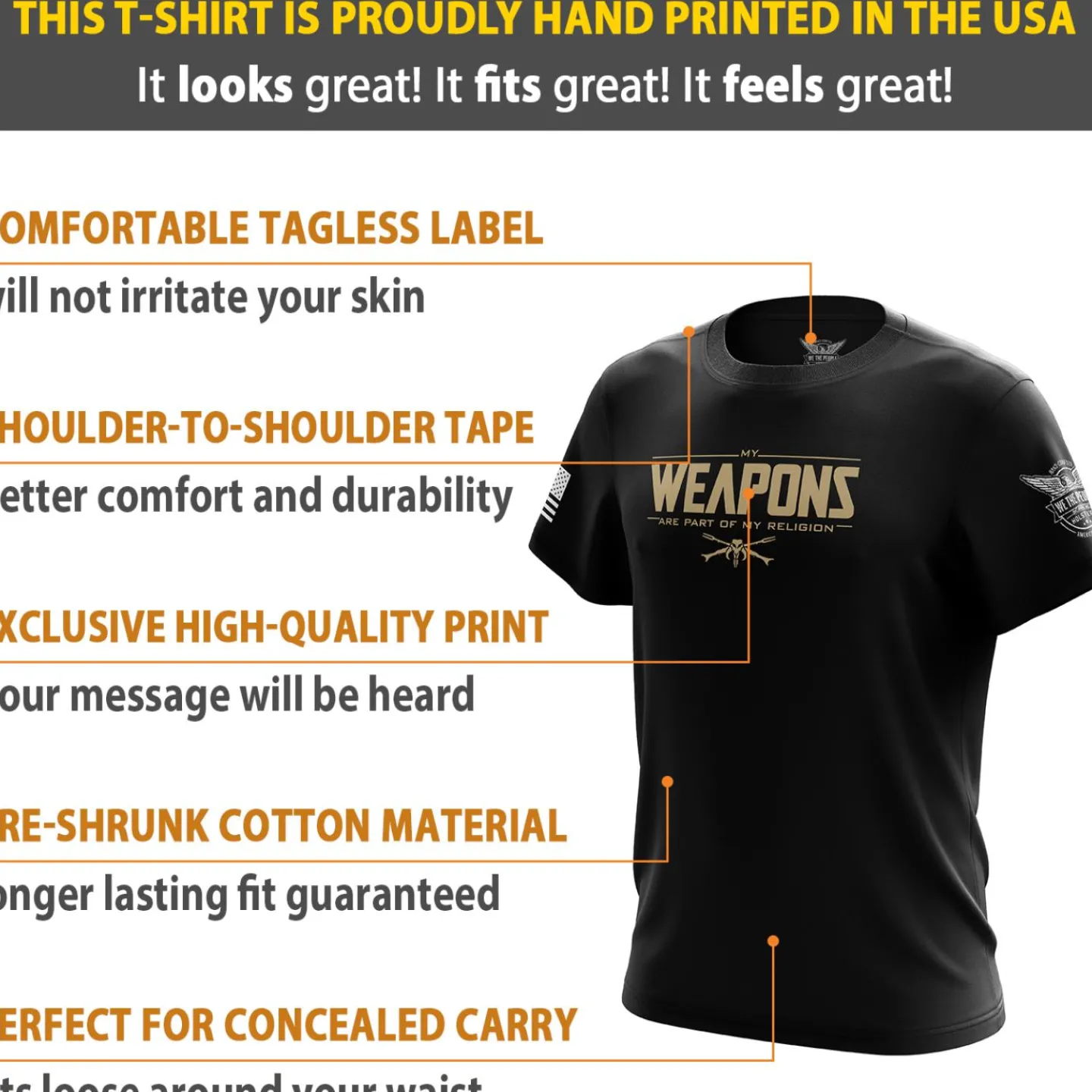 We The People Holsters This Is the May Short Sleeve Shirt Black