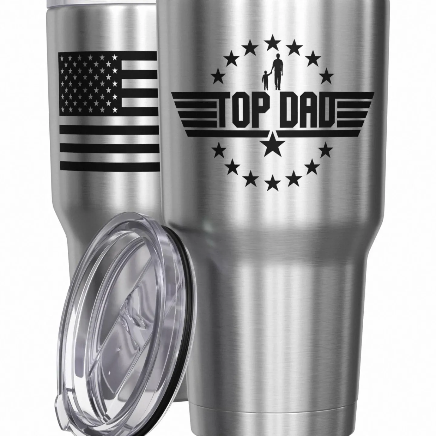 We The People Holsters Top Dad Stainless Steel Tumbler Hot