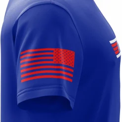We The People Holsters Top Mom Short Sleeve Shirt Blue New