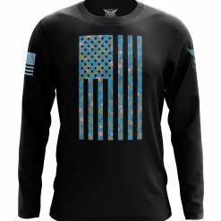 We The People Holsters Tropical American Flag Long Sleeve Shirt Black Hot