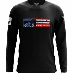 We The People Holsters US Flag AR Long Sleeve Shirt Black