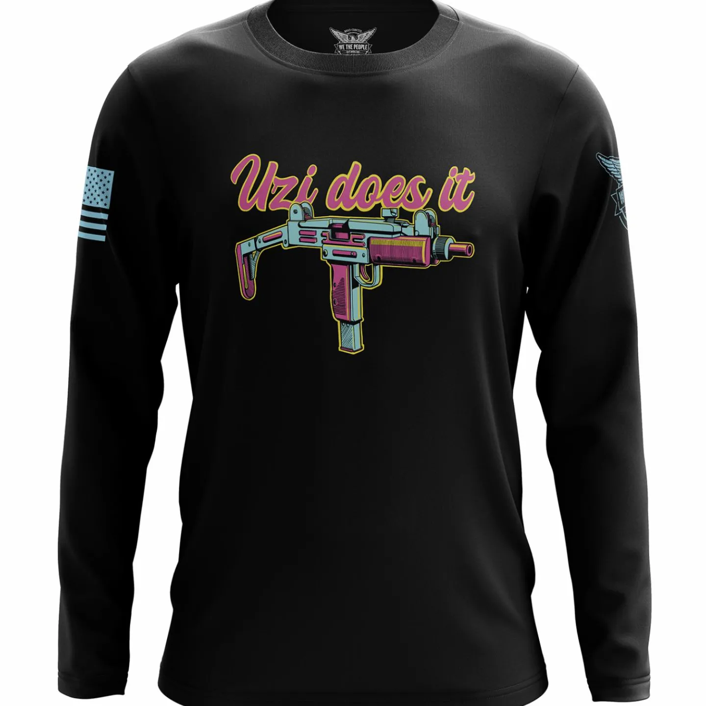 We The People Holsters Uzi Does It Long Sleeve Shirt Black Hot